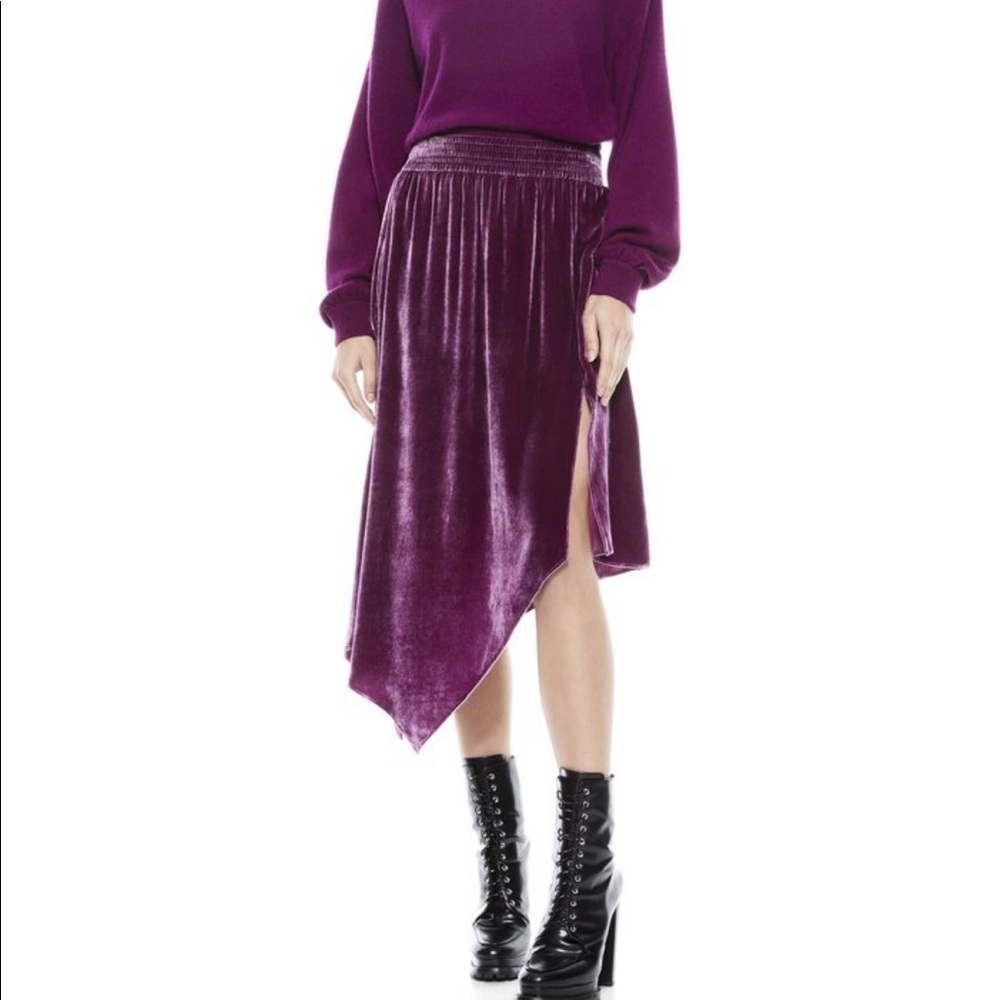 NWT!!!🧨ANGELIQUE ASYMMETRICAL MIDI SKIRT
